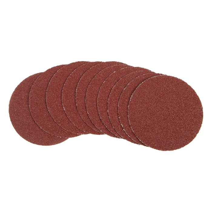 Круг абразивный шлифовальный под  Круг абразивный шлифовальный под "липучку" ТУНДРА, 125 мм, Р24, 10 шт.