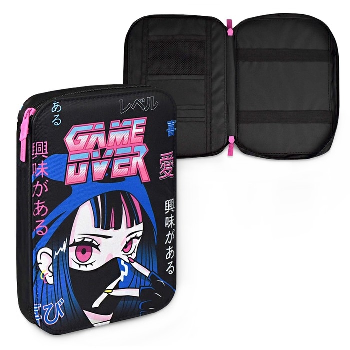 Пенал-футляр мягкий 165 х 235 х 30 мм, текстильный, Феникс Пенал-футляр мягкий 165 х 235 х 30 мм, текстильный, Феникс "Кибер-аниме" 64993