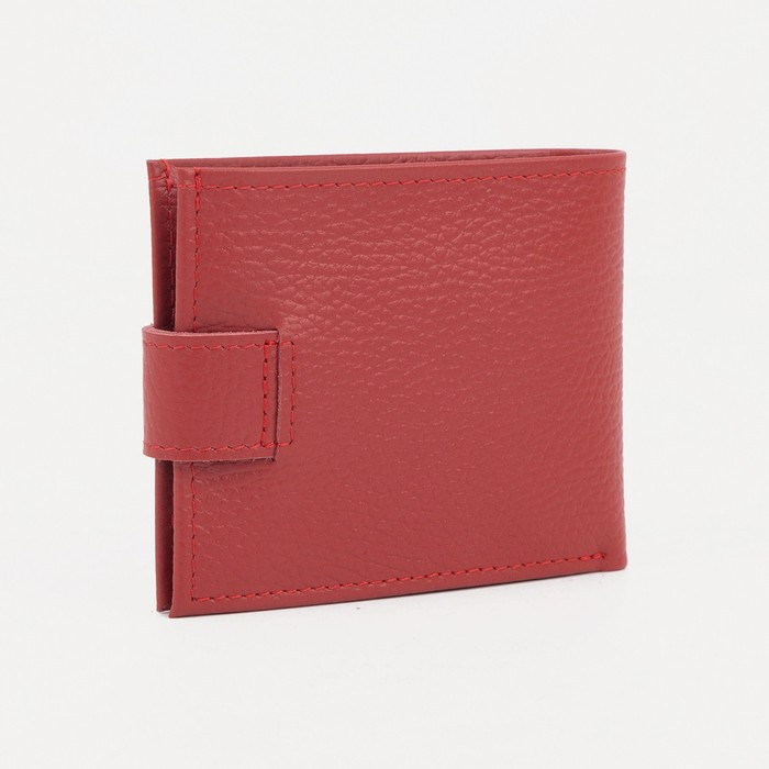 Кошелёк женский на кнопке, цвет красный