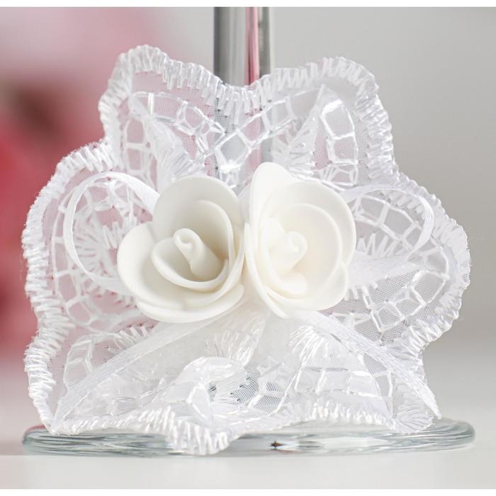 Комплект на стол молодожёнов Комплект на стол молодожёнов "Гармония", белый