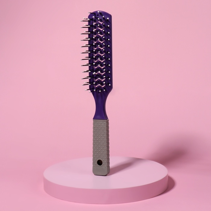 Расчёска массажная, вентилируемая, 3 × 21 см, фасовка 12 шт, цвет МИКС Расчёска массажная, вентилируемая, 3 × 21 см, фасовка 12 шт, цвет МИКС