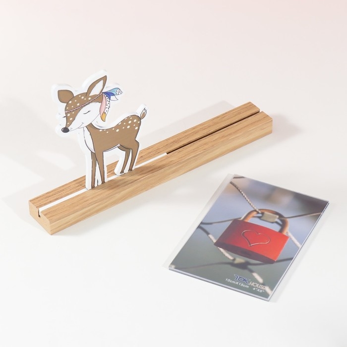 Фоторамка дерево, акрил 10х15 см  Фоторамка дерево, акрил 10х15 см "Оленёнок" 4х27,3х14 см