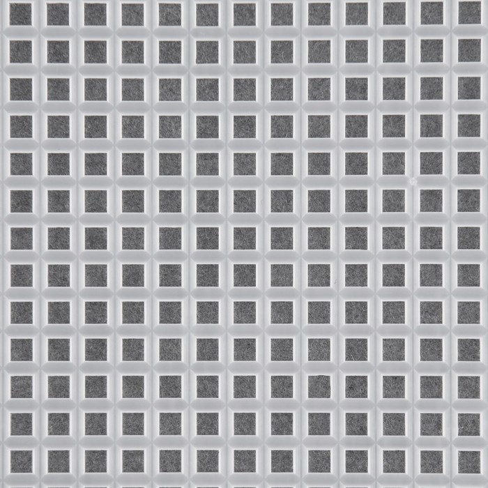 Канва-основа для вышивания сумки, пластиковая, 33,5 × 35,5 см, 2 × 2 мм, цвет белый