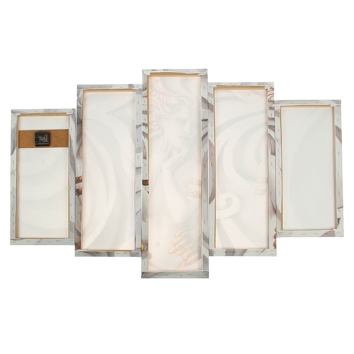 Часы-картина настенные, модульные  Часы-картина настенные, модульные "Скульптура девушки", бесшумные, 80 х 140 см