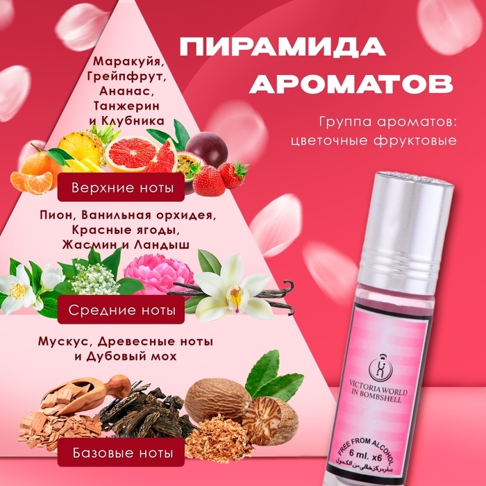 Духи масляные женские Victoria World In Bombshell, 6 мл Духи масляные женские Victoria World In Bombshell, 6 мл