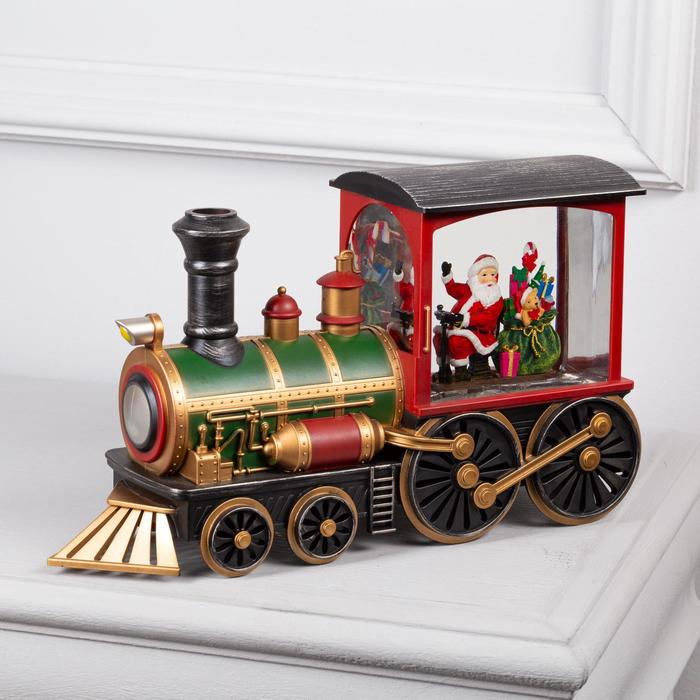 Светодиодная фигура «Паровоз» 31 × 17 × 10 см, пластик, батарейки ААх3 (не в комплекте), USB, свечение тёплое белое Светодиодная фигура «Паровоз» 31 × 17 × 10 см, пластик, батарейки ААх3 (не в комплекте), USB, свечение тёплое белое