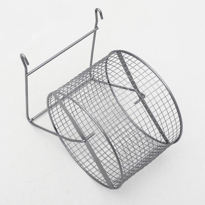 Колесо для грызунов металлическое, сетчатое, 14 см, хром Колесо для грызунов металлическое, сетчатое, 14 см, хром