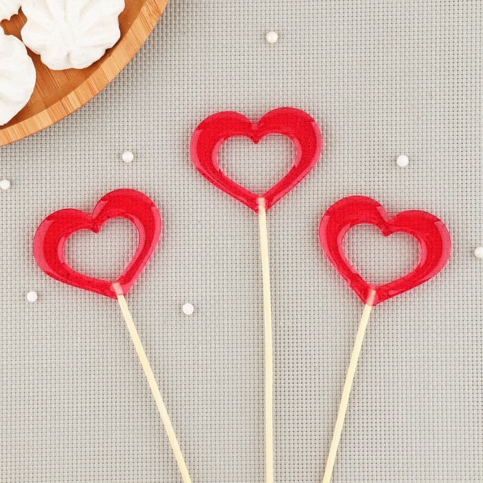 Силиконовый молд для леденцов и шоколада «Сердце», 6×4,5 см, цвет прозрачный Силиконовый молд для леденцов и шоколада «Сердце», 6×4,5 см, цвет прозрачный