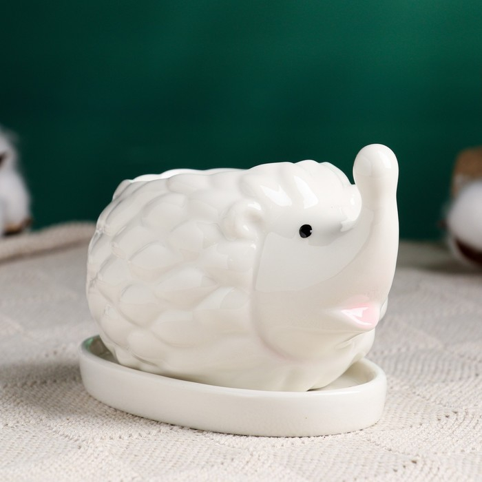 Горшок "Ежик кверху носик" 13х8,5х8см