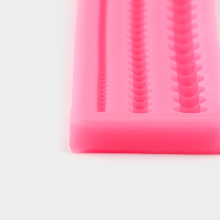 Молд «Жемчуг», силикон, 30×5×1 см, цвет МИКС Молд «Жемчуг», силикон, 30×5×1 см, цвет МИКС