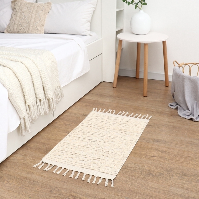 Ковер Tufting 50х80 ± 3 см, 1500 гр/м2, 70% хлопок, 30% полиэстер Ковер Tufting 50х80 ± 3 см, 1500 гр/м2, 70% хлопок, 30% полиэстер