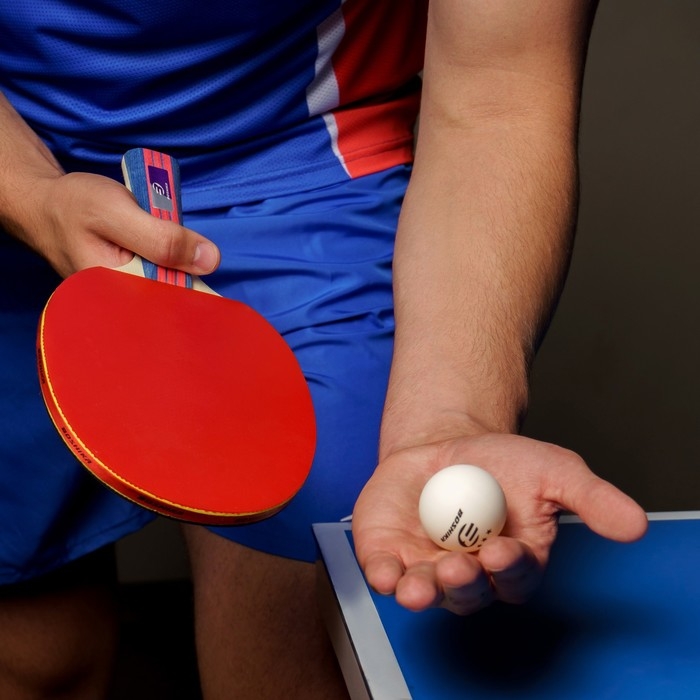 Ракетка для настольного тенниса BOSHIKA Control 9, для начинающих, губка 1,8 мм, коническая ручка Ракетка для настольного тенниса BOSHIKA Control 9, для начинающих, губка 1,8 мм, коническая ручка