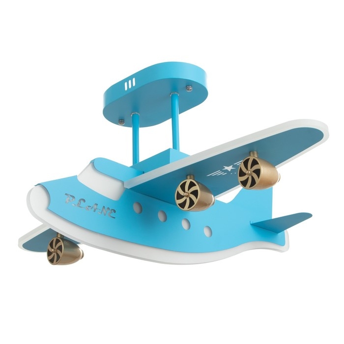 Люстра Люстра "Самолет" LED 128Вт 3000-6000К синий 71х61х32 см