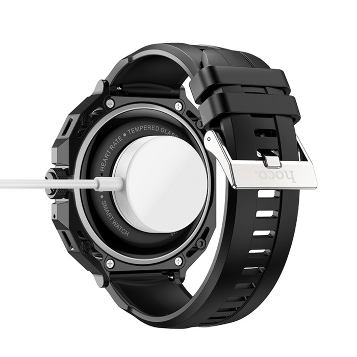 Кабель для зарядки смарт-часов Hoco Y14, 80 см, белый Кабель для зарядки смарт-часов Hoco Y14, 80 см, белый