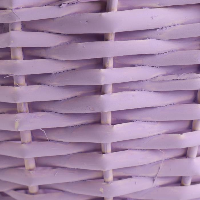 Набор корзин плетеных (ива), D24x13/26, D18x11/23 см, 2 шт, сиреневый