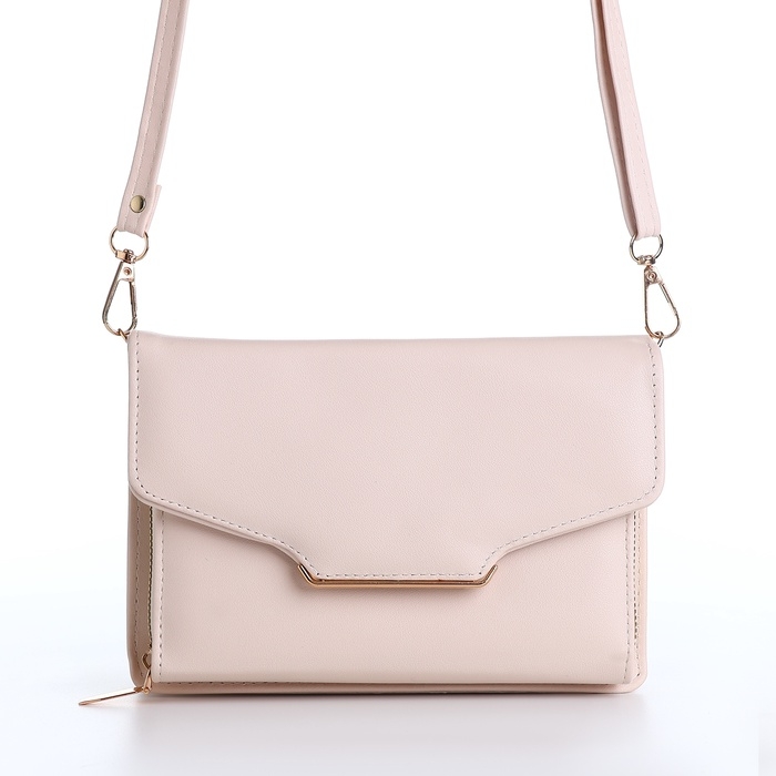 Сумка женская на молнии, цвет белый Сумка женская на молнии, цвет белый