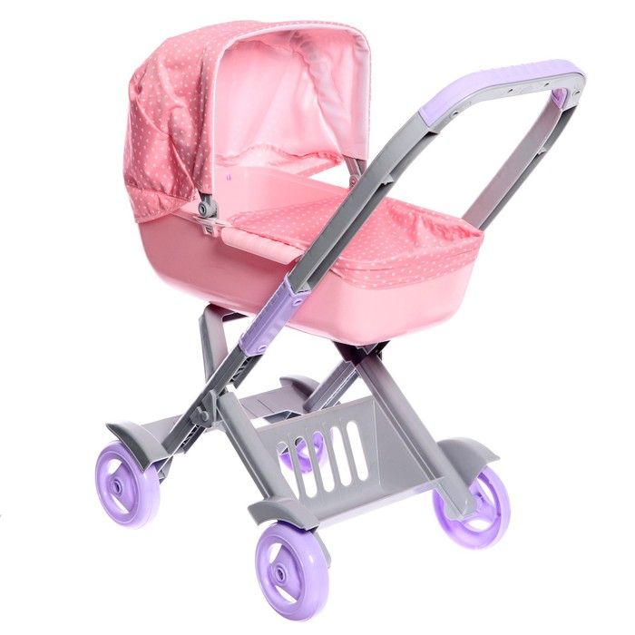Прогулочная коляска для пупса, большая, МИКС Прогулочная коляска для пупса, большая, МИКС