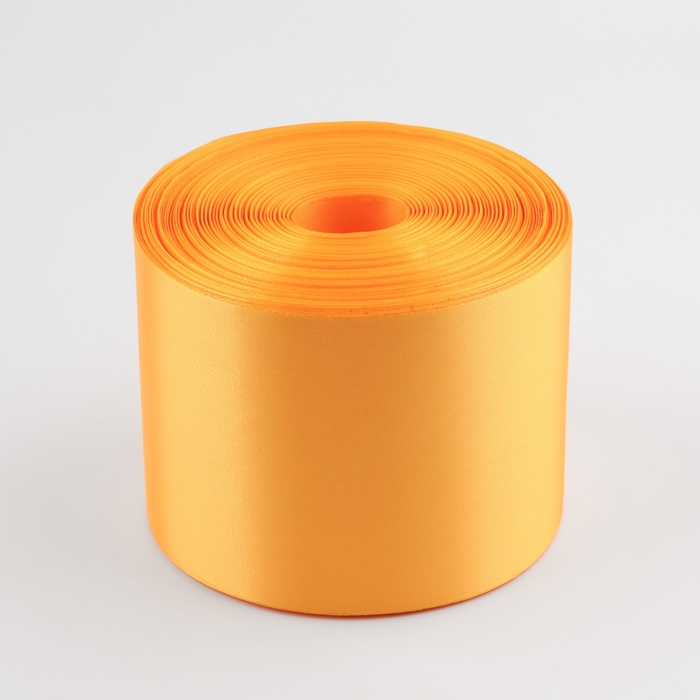 Лента атласная, 100 мм × 100 ± 5 м, цвет жёлтый Лента атласная, 100 мм × 100 ± 5 м, цвет жёлтый