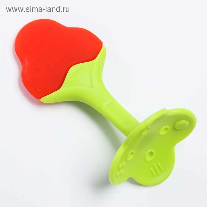 Прорезыватель силиконовый «Клубничка», на ножке, Крошка Я