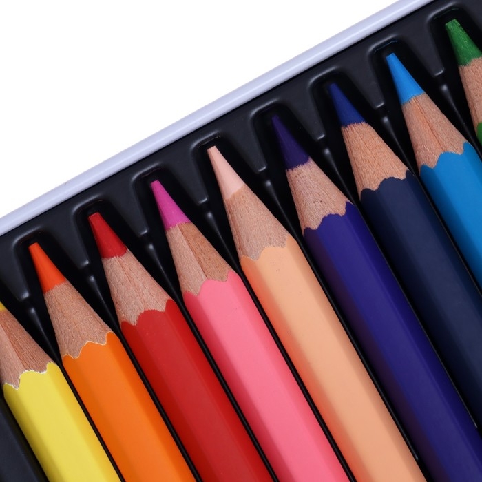 Карандаши 12цв Гамма Карандаши 12цв Гамма "Классические", увел d-3,3мм, заточ, метал пенал 80220212