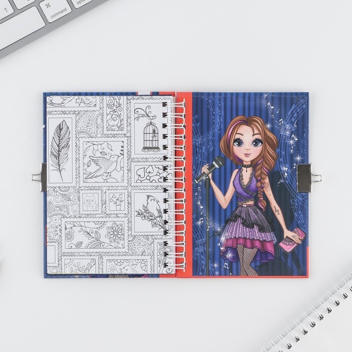 Анкета на замочке, в твердой обложке А6, 40 листов «Ярче звезд» Анкета на замочке, в твердой обложке А6, 40 листов «Ярче звезд»