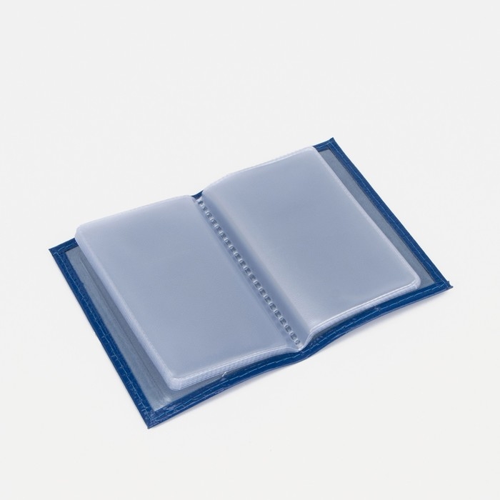 Визитница на 18 карт, цвет синий