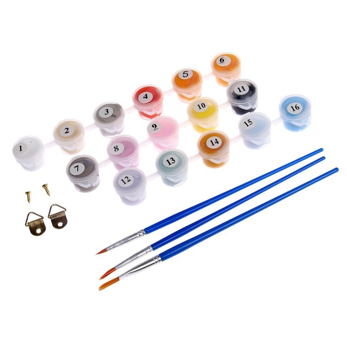 Картина по номерам на холсте с подрамником «Мультяшный паттерн», 20х30 см Картина по номерам на холсте с подрамником «Мультяшный паттерн», 20х30 см