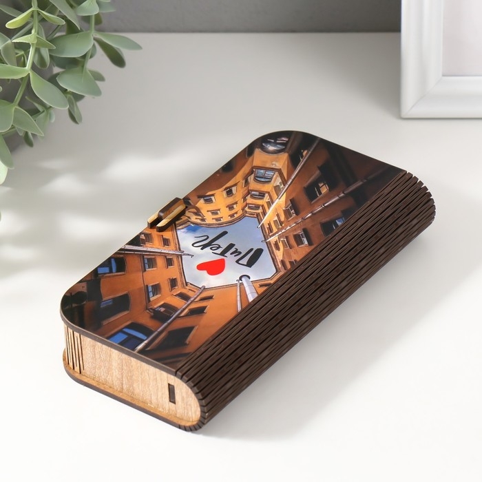 Шкатулка  Шкатулка "Двор" 17х8,5х3,5 см