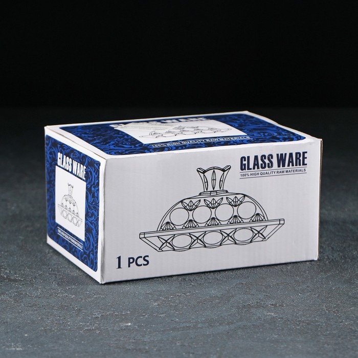 Маслёнка стеклянная Доляна «Семицвет», 15,5×11,5×8 см Маслёнка стеклянная Доляна «Семицвет», 15,5×11,5×8 см