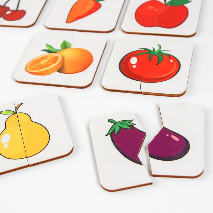 Картинки-половинки «Овощи-фрукты»