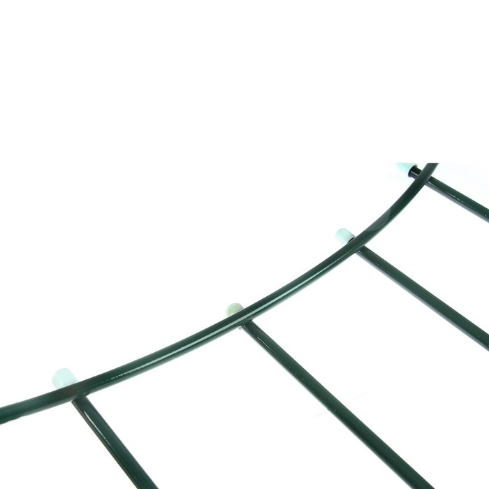 Ограждение декоративное, 60 × 410 см, 5 секций, металл, зелёное, «Горизонталь» Ограждение декоративное, 60 × 410 см, 5 секций, металл, зелёное, «Горизонталь»