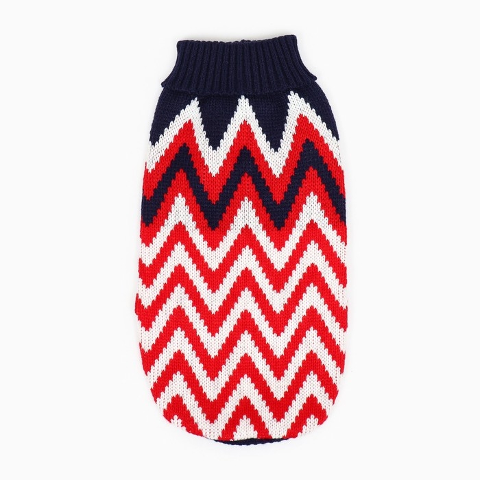 Свитер "Зиг-Заг", XS (ДС 17, ОШ 17, ОГ 23-37 см)