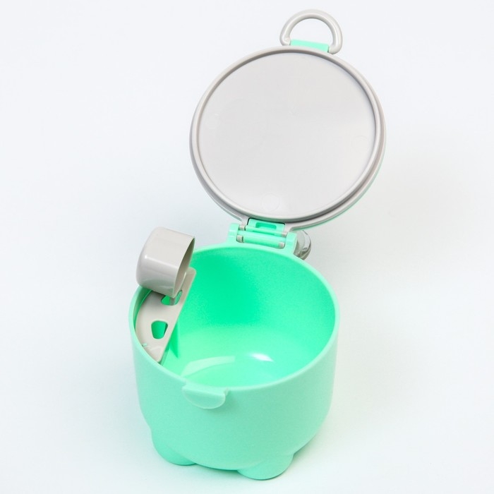 Контейнер для детского питания Мишка 2, 250 мл, цвет бирюзовый Контейнер для детского питания Мишка 2, 250 мл, цвет бирюзовый