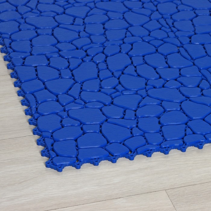 Напольное модульное покрытие AQUA STONE, 34×34 см, 6 шт в упаковке, цвет синий Напольное модульное покрытие AQUA STONE, 34×34 см, 6 шт в упаковке, цвет синий