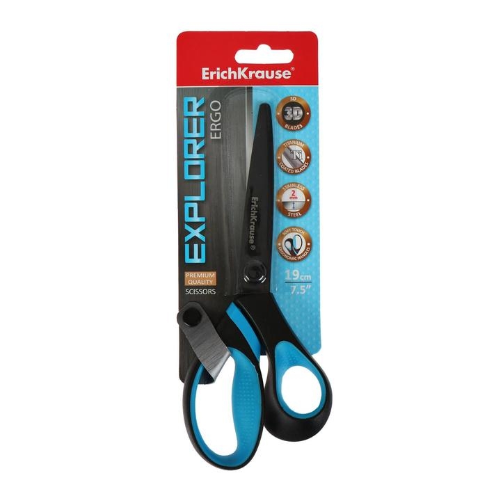 Ножницы 19 см, Explorer, увеличенная толщина лезвий, с покрытием non-stick, ручки с противоскользящими резиновыми вставками Ножницы 19 см, Explorer, увеличенная толщина лезвий, с покрытием non-stick, ручки с противоскользящими резиновыми вставками