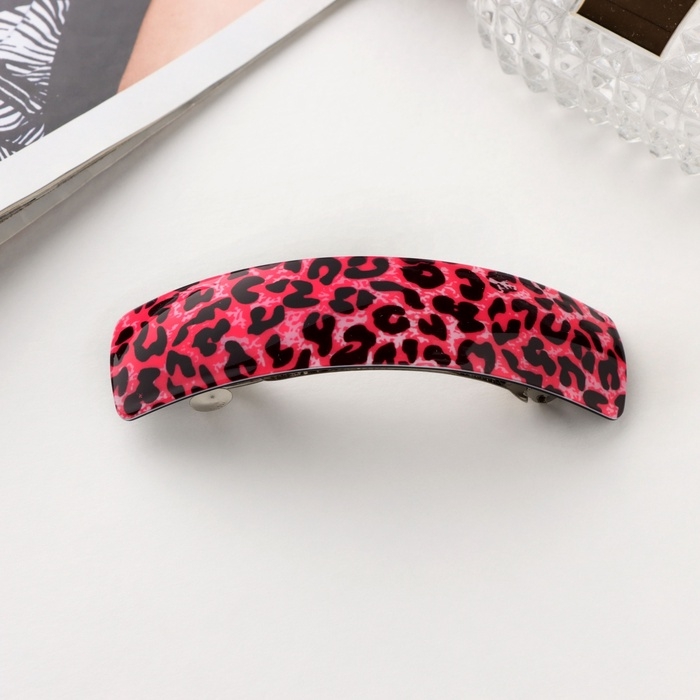 Заколка-автомат для волос Заколка-автомат для волос "Сильва" лео принт колор, 9 см, микс