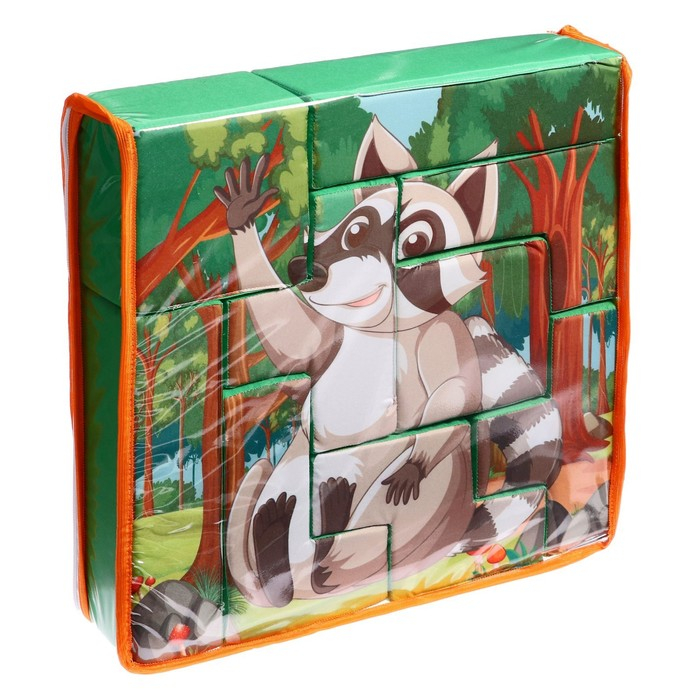 Мягкий развивающий пазл «Лисичка», 9 элементов Мягкий развивающий пазл «Лисичка», 9 элементов