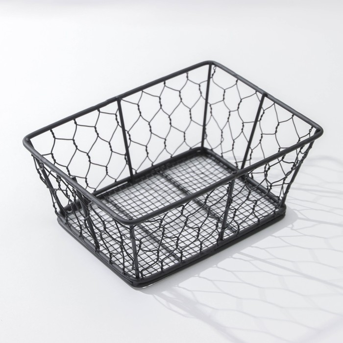 Фруктовница Доляна «Лола», 20×15×8 см, цвет чёрный Фруктовница Доляна «Лола», 20×15×8 см, цвет чёрный