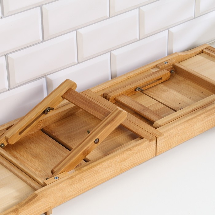 Столик- винница для ванны, большой, 75 (109) х 23 х 4,5 см, дерево Столик- винница для ванны, большой, 75 (109) х 23 х 4,5 см, дерево