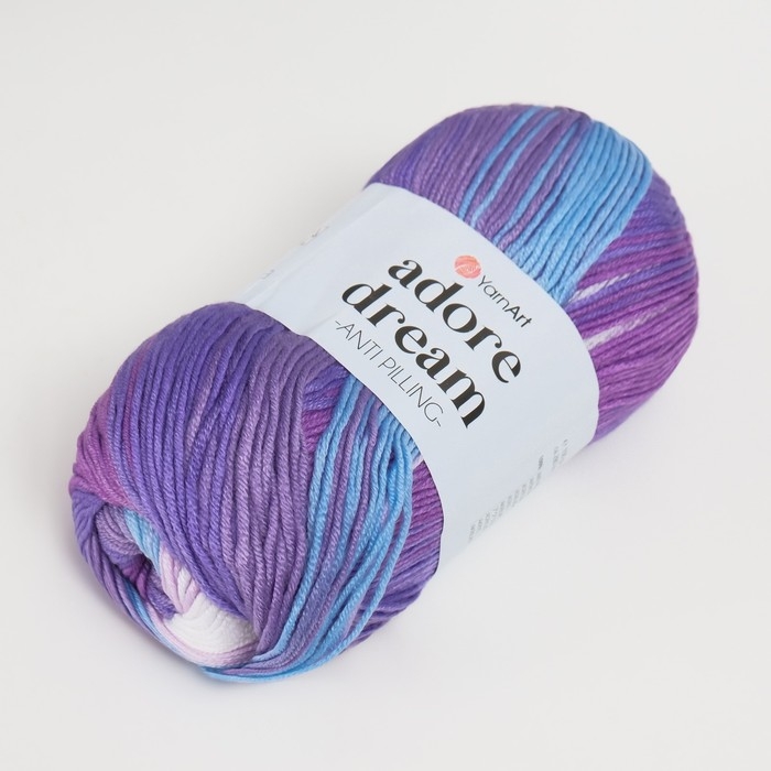Пряжа Пряжа "Adore Dream" 100% акрил антипиллинг 280м/100г (1056 фиолет-суровый)