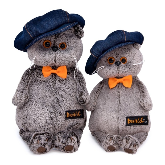 Мягкая игрушка «Басик в джинсовой кепке», 22 см Мягкая игрушка «Басик в джинсовой кепке», 22 см