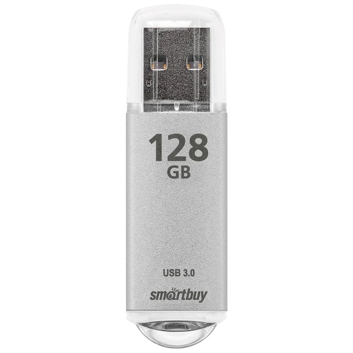 Флешка Smartbuy V-Cut, 128 Гб, USB 3.0, чт до 75 Мб/с, зап до 25 Мб/с, серая Флешка Smartbuy V-Cut, 128 Гб, USB 3.0, чт до 75 Мб/с, зап до 25 Мб/с, серая