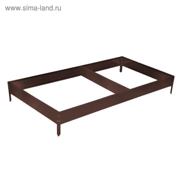 Грядка оцинкованная, 295 × 100 × 15 см, коричневая, Greengo Грядка оцинкованная, 295 × 100 × 15 см, коричневая, Greengo