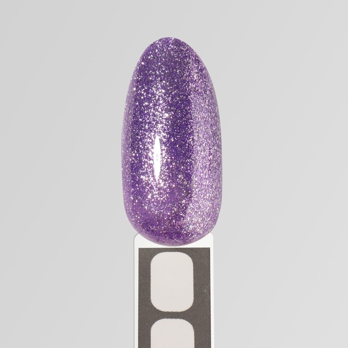 Гель лак для ногтей, «CHROME», шиммерный, 3-х фазный, 8мл, LED/UV, цвет сиреневый (003)
