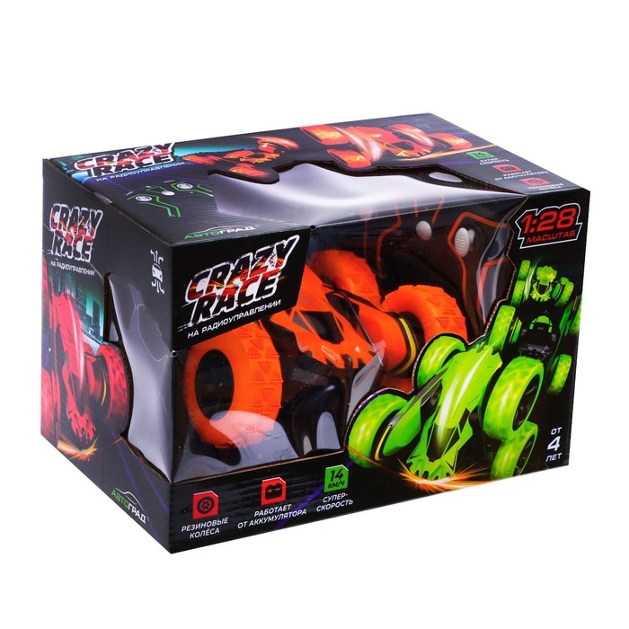 Машина-перевёртыш радиоуправляемая «Трюкач», работает от аккумулятора, цвет оранжевый Машина-перевёртыш радиоуправляемая «Трюкач», работает от аккумулятора, цвет оранжевый