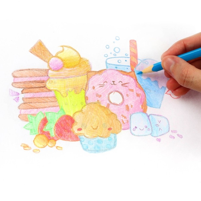 Цветные карандаши, 24 цвета, двусторонние, Человек-паук Цветные карандаши, 24 цвета, двусторонние, Человек-паук