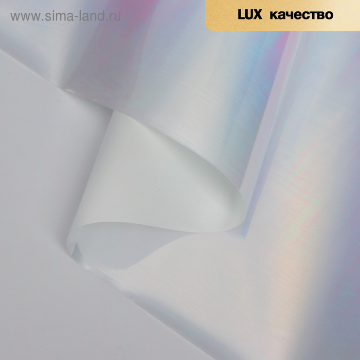 Пленка для цветов  Пленка для цветов "Акварель", белый, 58 см х 5 м