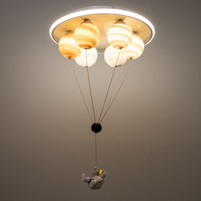 Люстра Люстра "Полет" 6хЕ27 40Вт белый 50х50х60см