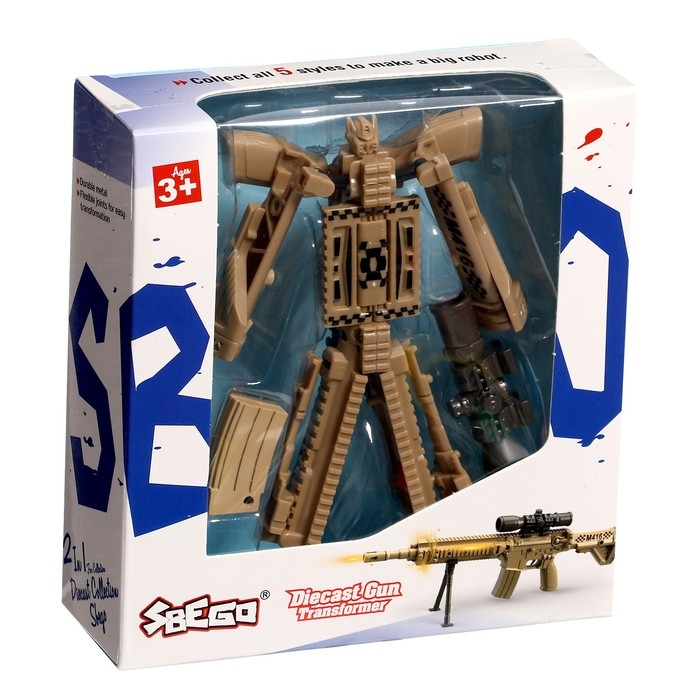 Робот «Винтовка», трансформируется, с металлическими элементами Робот «Винтовка», трансформируется, с металлическими элементами