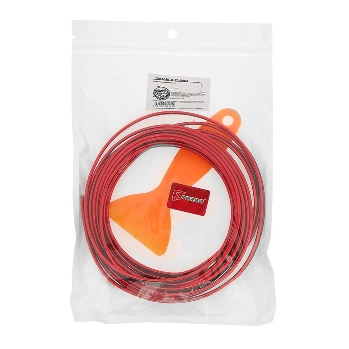 Молдинг TORSO гибкий внутрисалонный, красный, 5 м Молдинг TORSO гибкий внутрисалонный, красный, 5 м